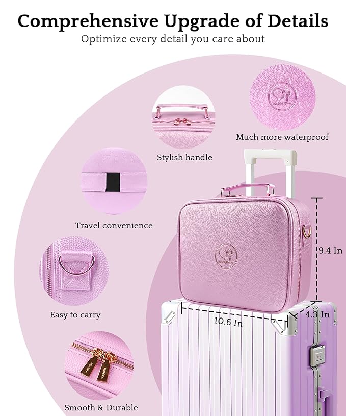 MOMIRA Travel Makeup Bag Cosmetic Bag - Image 4