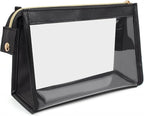 Small Clear Makeup Bag, Waterproof Clear Travel Toiletry Bag Case Cosmetic Bag by FFpaw
