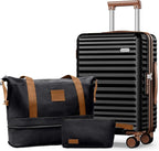SHOWKOO Carry On Luggage Hardshell Lightweight Luggage Set, Suitcase by SHOWKOO