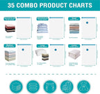 35 Pack Space Saver Bags Compression Storage Bags - Image 5