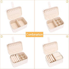 2 Layer Portable Jewelry Box, Large Jewelry Travel Case - Image 3