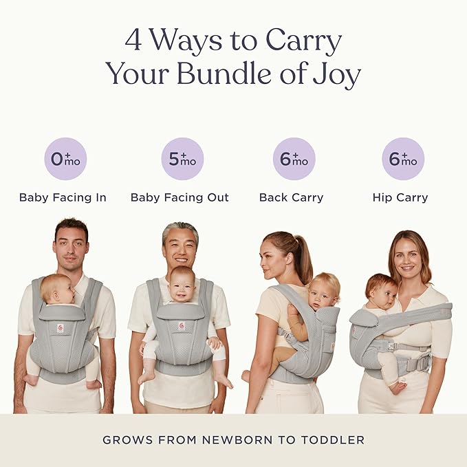 Ergobaby Omni Deluxe Baby Carrier Newborn to Toddler - Image 6