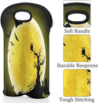 Vintage Sea Turtle 2 Bottle Wine Carrier Tote Bag Insulated Wine Bottles - Image 3
