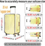 20 Inch Clear PVC Luggage Cover, 0.2mm Thick Lightweight Waterproof, - Image 2