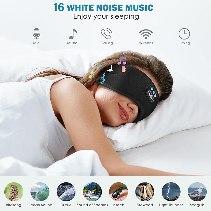 MUSICOZY Sleep Headphones, Wireless Music Earbuds Earphones - Image 3