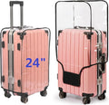 Clear PVC Suitcase Cover Protectors- Thickened Waterproof Luggage Covers by FABULWAY