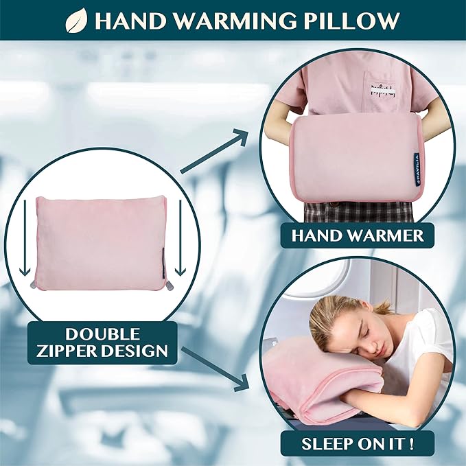 PAVILIA Travel Blanket Pillow, Soft Airplane Blanket 2-in-1 Combo Set, Plane - Image 4