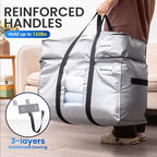 TAILI 2 Tier Extra Large Moving Bags, 4 Pack Silver Heavy Duty Totes - Image 4