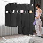 Syeeiex 60'' Garment Bags for Hanging Clothes, Dress Garment Bags for Gowns - Image 2