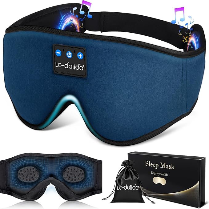 LC-dolida Sleeping Headphones Eye Mask, Sleep Mask by LC-dolida
