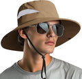 NPQQUAN Ponytail Sun Bucket Hats by NPQQUAN