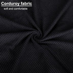 Bluboon Lunch Bag for Women Men Cute Corduroy Lunch Tote Bags Reusable - Image 9