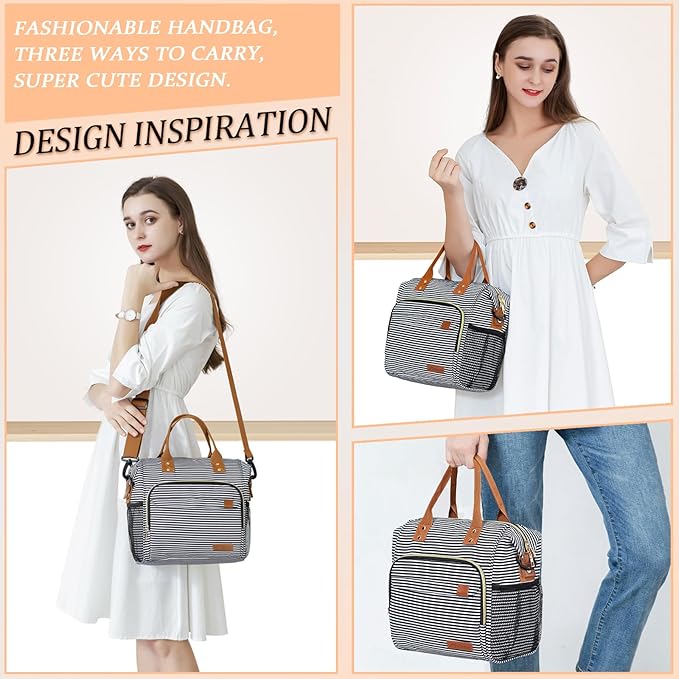 TuErCao Lunch Bag Women Insulated Lunch Box - Image 9
