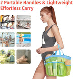 F-color Mesh Shower Caddy Portable, Upgrade Deeper 7 Pockets Shower Bag Basket - Image 4