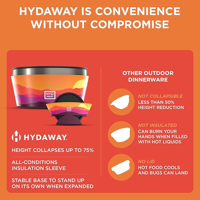 HYDAWAY 1-Quart Collapsible Insulated Bowl - Image 6