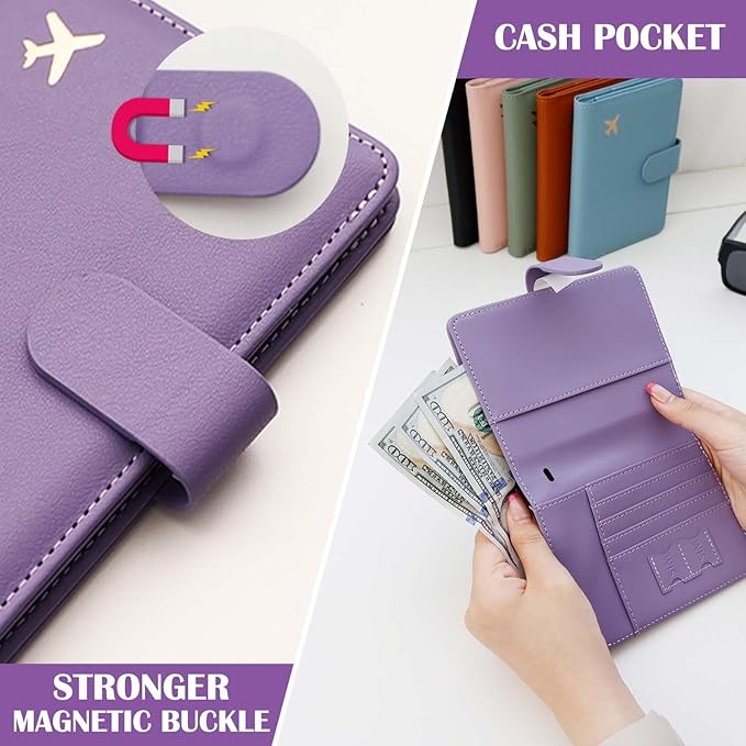 Melsbrinna Premium Leather Passport Holder Covers Case, Waterproof Rfid - Image 5
