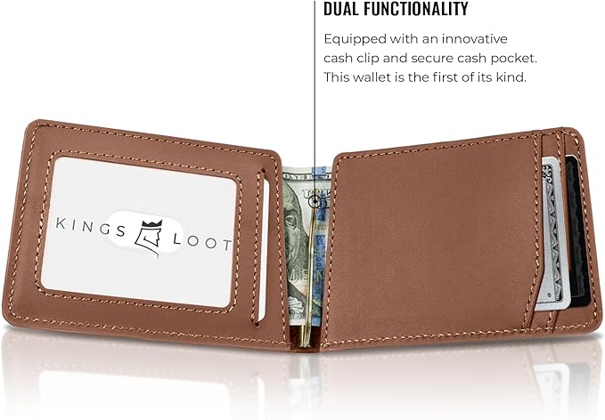 Kings Loot Wallet for Men | Minimalist Slim RFID Blocking Leather Design - Image 4