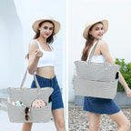 Beach Pool Bags Tote for Women Ladies Large Gym Tote Carry On Bag - Image 7