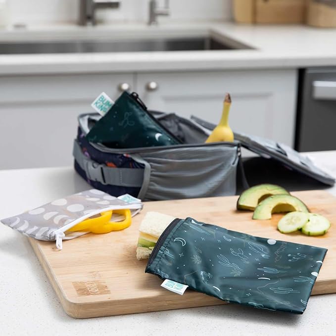 Bumkins Reusable Sandwich and Snack Bags, - Image 2