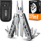 Multitool, 17-in-1 Stainless Steel Multi Tool Pliers by PERWIN