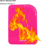 Large Heat Resistant Mat for Curling Irons, Hair Straightener, Flat Irons and Hair Styling Tools 11" x 7.5", Pink