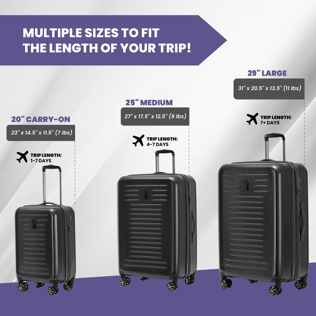 Rails Expandable Hardside Upright Suitcase with 360° Spinner Wheels (Stone Gray / 3-Piece Set)