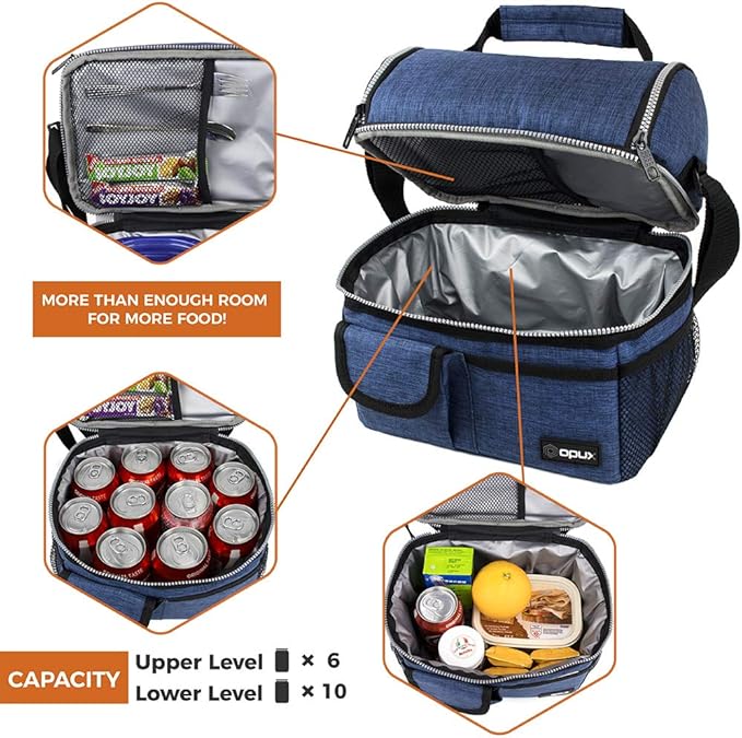 OPUX Lunch Box for Men, Adult Lunch Box Cooler, Insulated Lunch Bag Women - Image 8