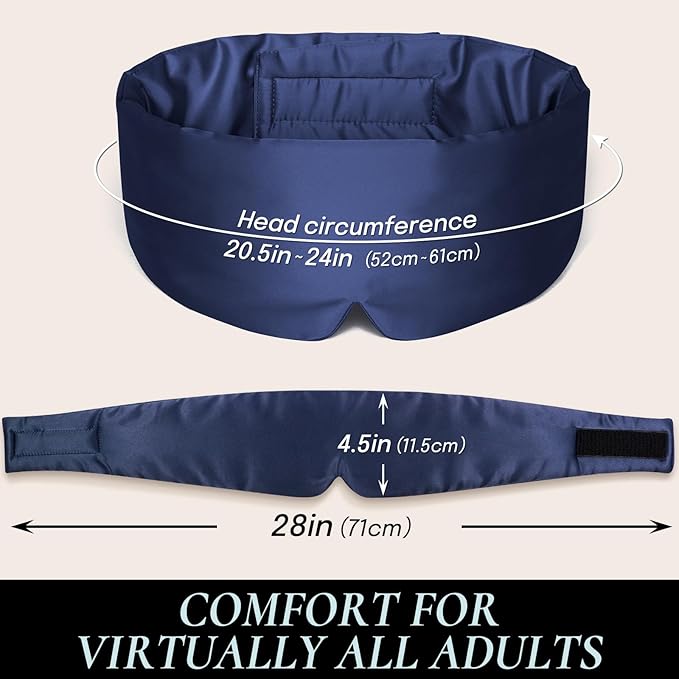 Zenssia Satin Sleep Mask for Women and Men, Lightweight Padded Eye Mask - Image 7