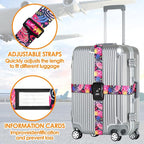 Adjustable Travel Luggage Strap Suitcase Belt Travel Bag Accessories 1.96 in W - Image 4
