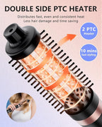 Hot Air Brush, Updated Version Thermal Brush & Hair Dryer Brush One Step Volumizer, High-Speed 1.5 Inch Negative Ion Blowout Express Thermal Round Brush Salon-Quality Blowouts, Hair Shinier & Smoother