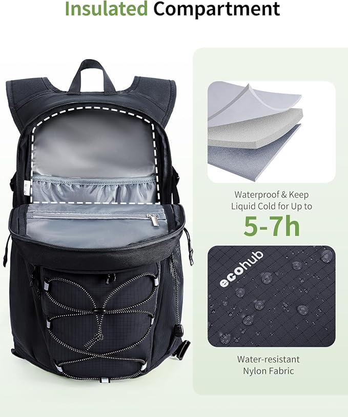 ECOHUB Hydration Backpack for Men Women, 20L Lightweight Hiking Daypack Cycling - Image 3