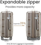 Campfun Luggage 4 Piece Sets, Expandable Carry On Luggage Set Hardshell PP - Image 3