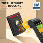 RUNBOX AirTag-Wallet-Mens-Slim-RFID Blocking Wallets Leather - Image 3
