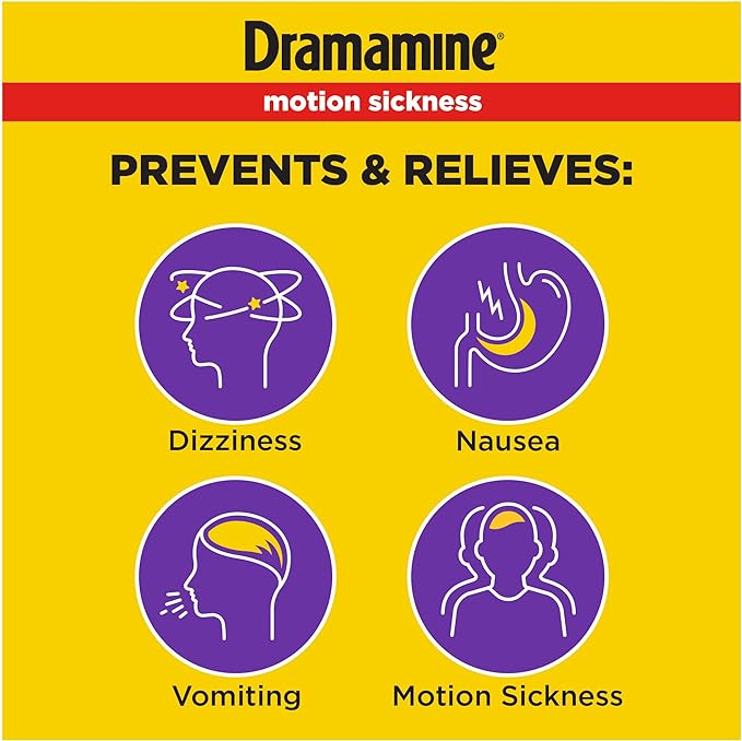 Dramamine Motion Sickness Less Drowsy, Chewables - Image 2