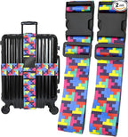 Puzzle Luggage Straps for Suitcases, Adjustable Luggage Travel Belt to Keep by Unknown