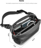 tomtoc Compact EDC Sling Bag, Minimalist Chest Shoulder Backpack Crossbody Bag - Image 3