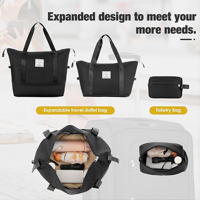 Merax Softside Luggage Set Softshell Lightweight 3 Piece Spinner Suitcase - Image 4
