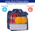 SUNNY BIRD Insulated Lunch Bag Rolltop Lunch Box Tote Bag - Image 2