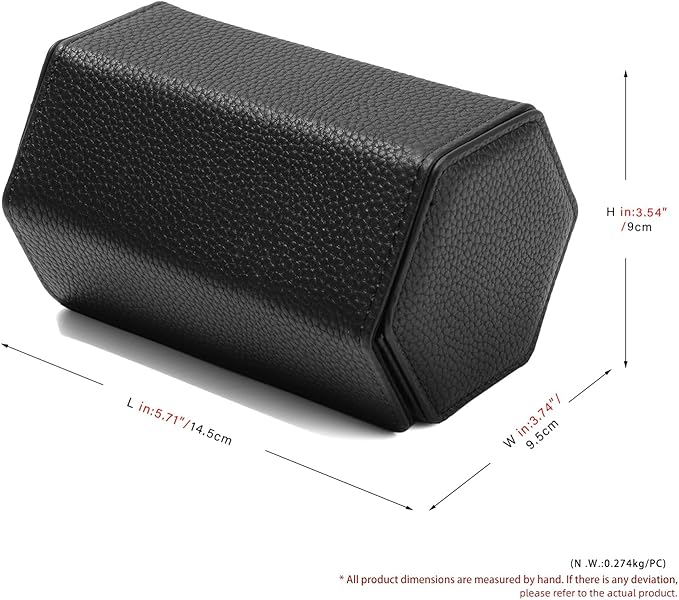 Oirlv Luxury Hexagonal Leather Watch Travel Case Watch Organizer Case - Image 8