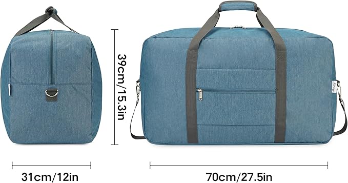 28 inch Extra Large Travel Duffel Bag Foldable Weekender Packable Lightweight - Image 3