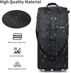 Expandable Foldable Luggage, Rolling Duffle Bag - Image 4