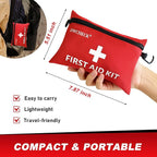 Mini First Aid Kit, 132 Piece Small Waterproof Emergency Medical Kit - Image 2