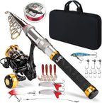 Fishing Rod Telescopic Carbon Fiber Rod Combo by CastWisp