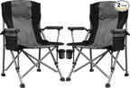 Camping Chair for Adults Heavy Duty Outdoor Patio Lawn Chairs Portable Support by SWALLOW+BRAND