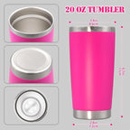 20 oz Tumbler with lid Double Wall Vacuum Insulated Tumblers Stainless Steel - Image 5