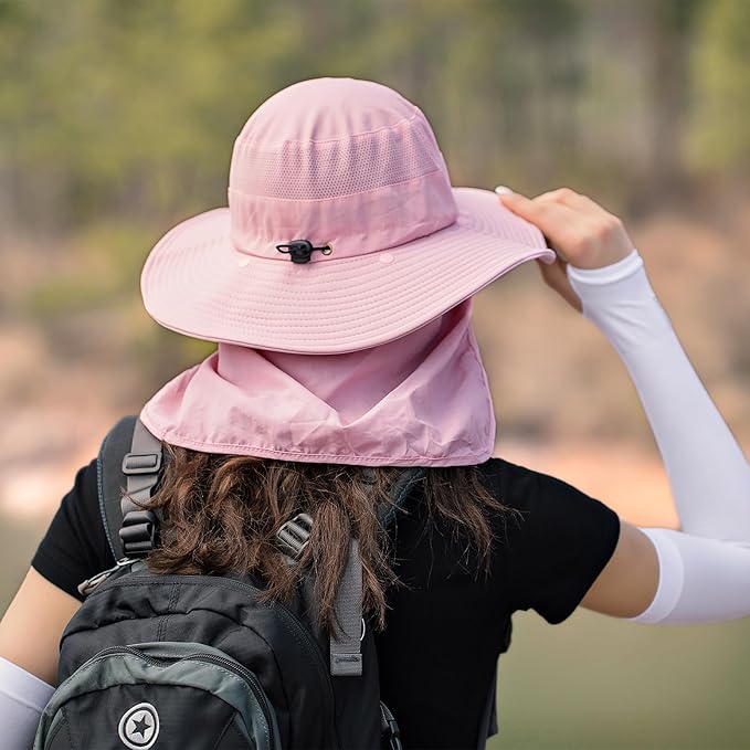 Sun Hats for Men Women Fishing Hat UPF 50+ Breathable Wide Brim Summer UV - Image 3