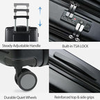 KROSER Hardside Expandable Carry On Luggage 22x14x9 Airline Approved - Image 4