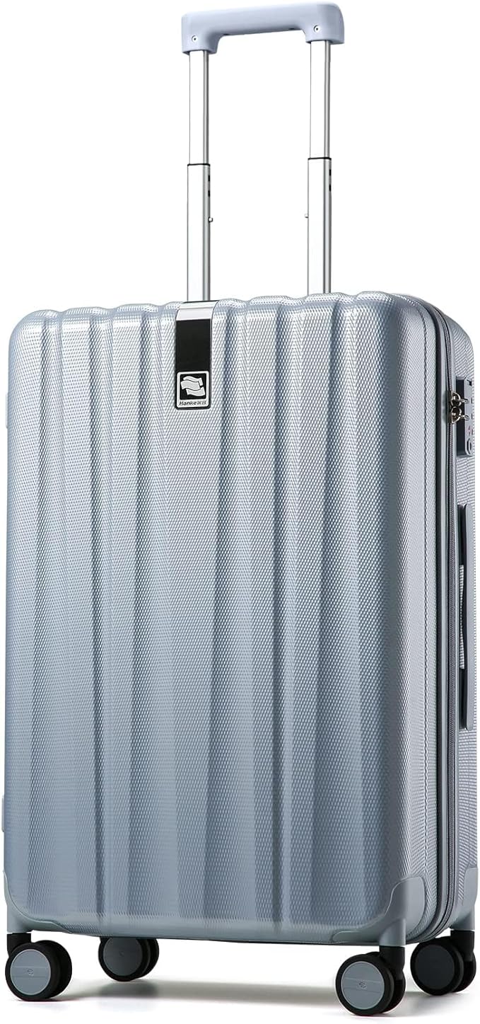 Hanke 20 Inch Carry On Luggage 22x14x9 Airline Approved Lightweight PC Hard by Hanke