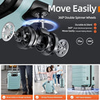 SHOWKOO Luggage Sets Expandable PC+ABS Durable Suitcase Double Wheels TSA Lock - Image 3
