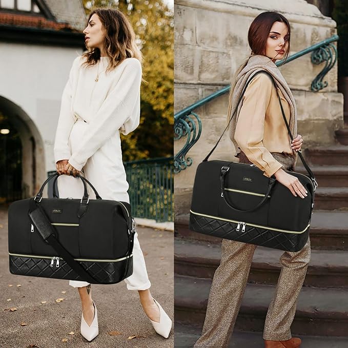 Weekender Bag for Women, Travel Duffel Bag Carry On Overnight Bag - Image 2